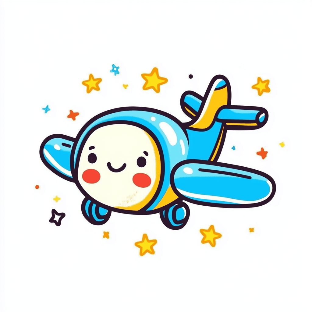 Cute Airplane 018 original repeating artwork