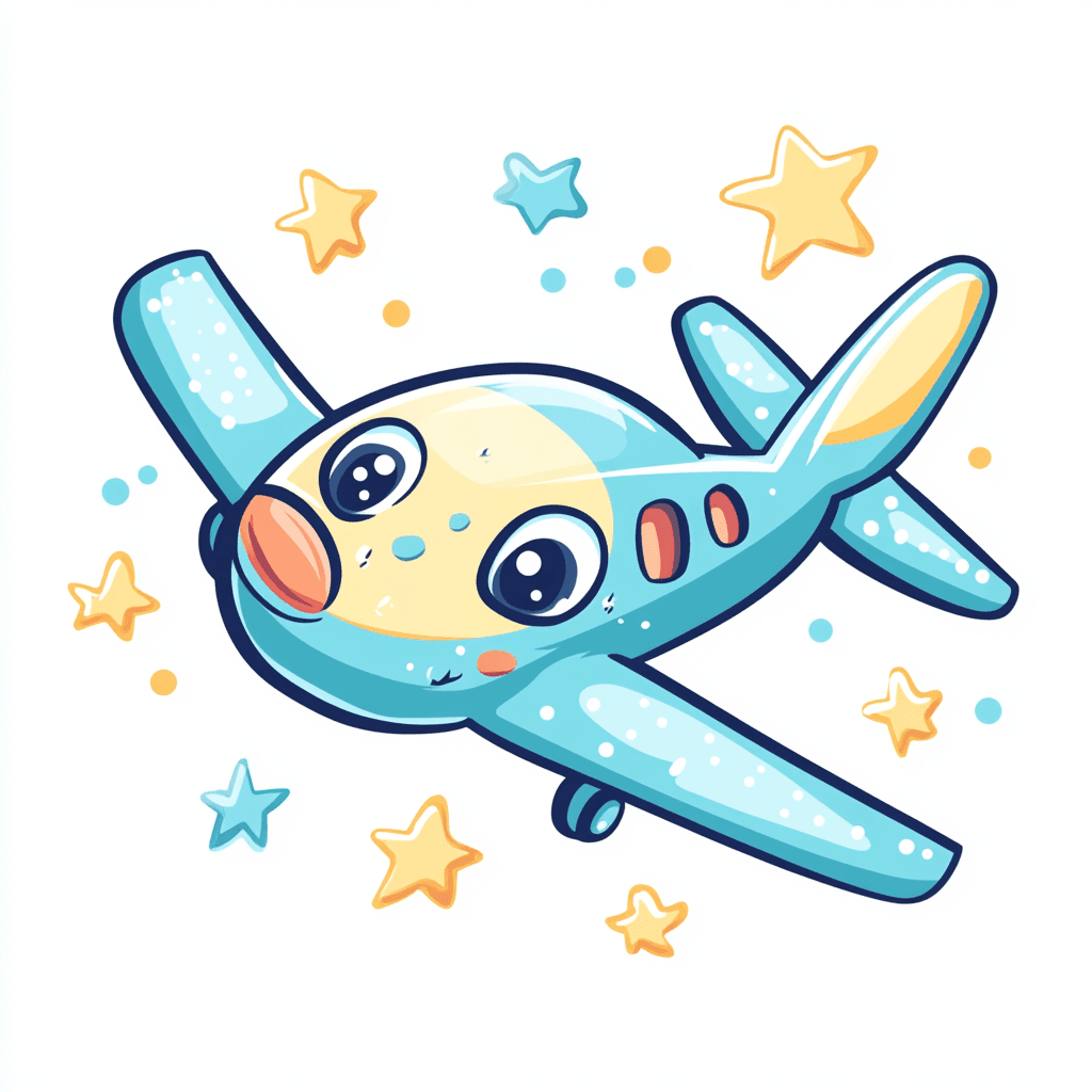 Cute Airplane Parade original repeating artwork
