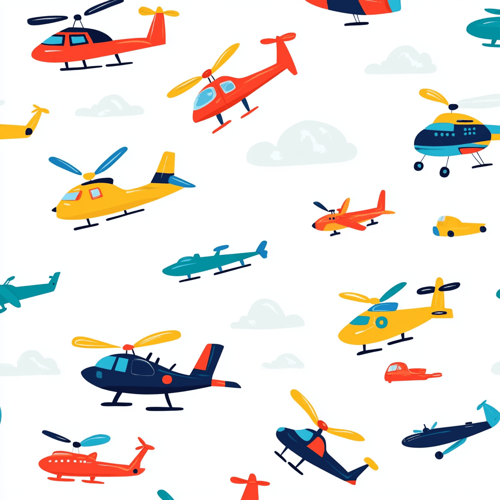 Airplane 074 original repeating artwork