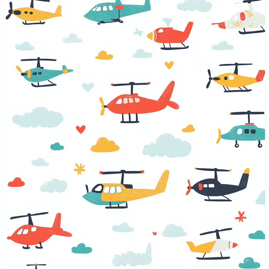 Airplane 003 original repeating artwork