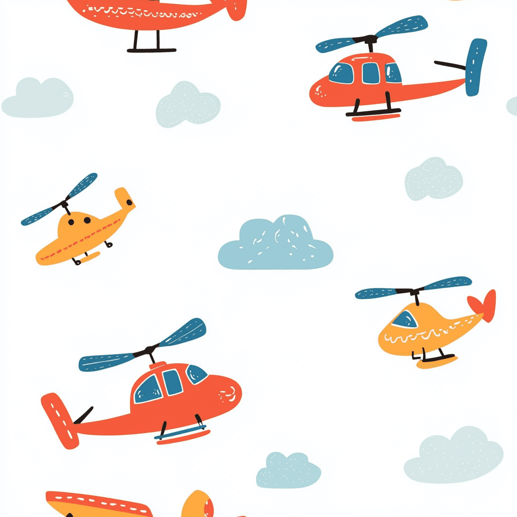 Airplane 066 original repeating artwork