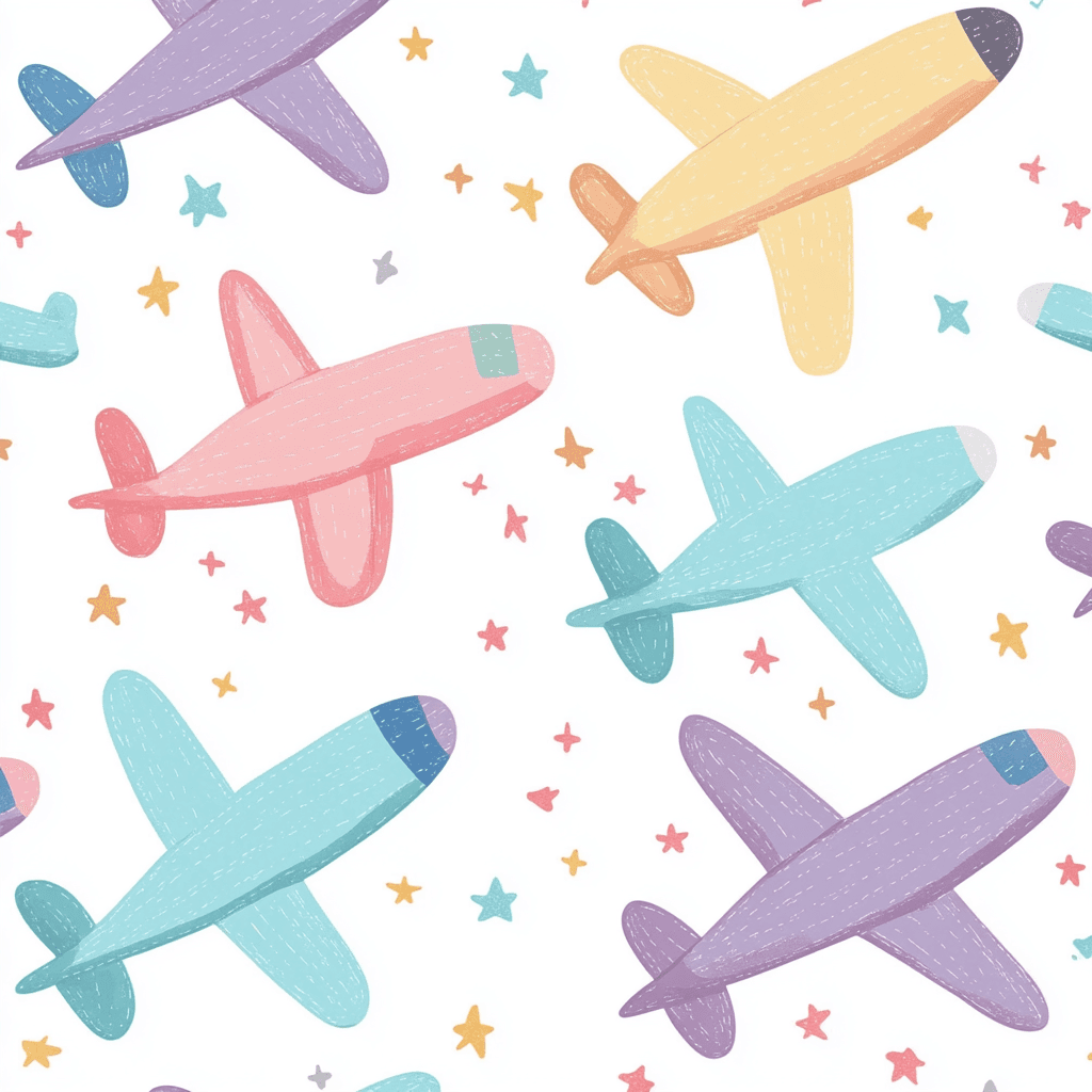 Airplane 178 original repeating artwork