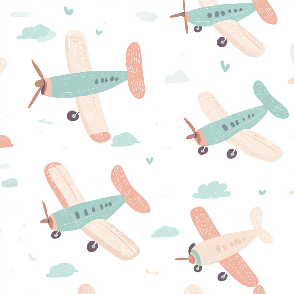 Airplane 036 original repeating artwork