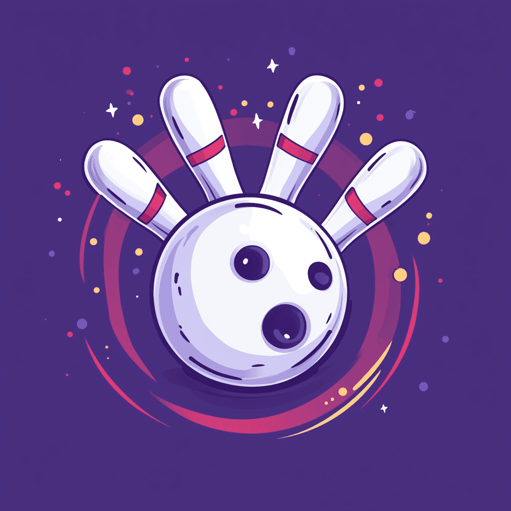 Bowling Parade original repeating artwork