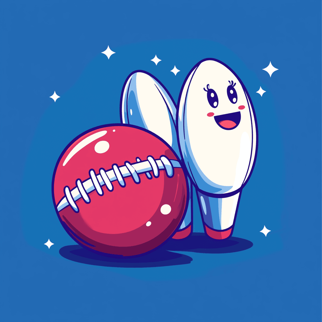 Bowling 019 original repeating artwork