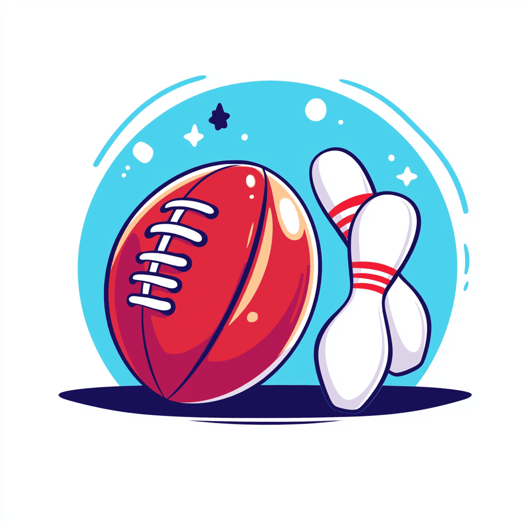 Bowling Ride original repeating artwork