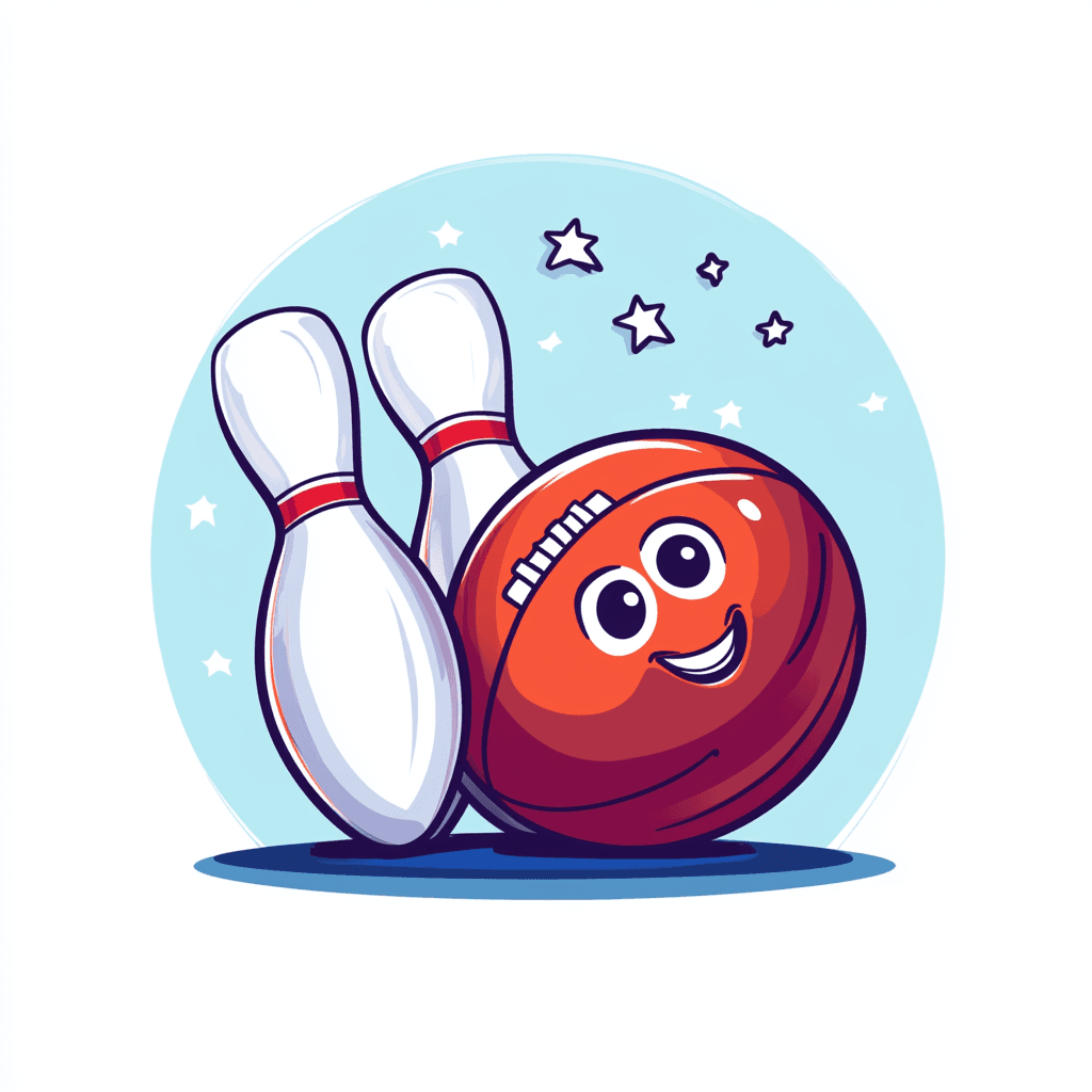 Bowling Golden original repeating artwork
