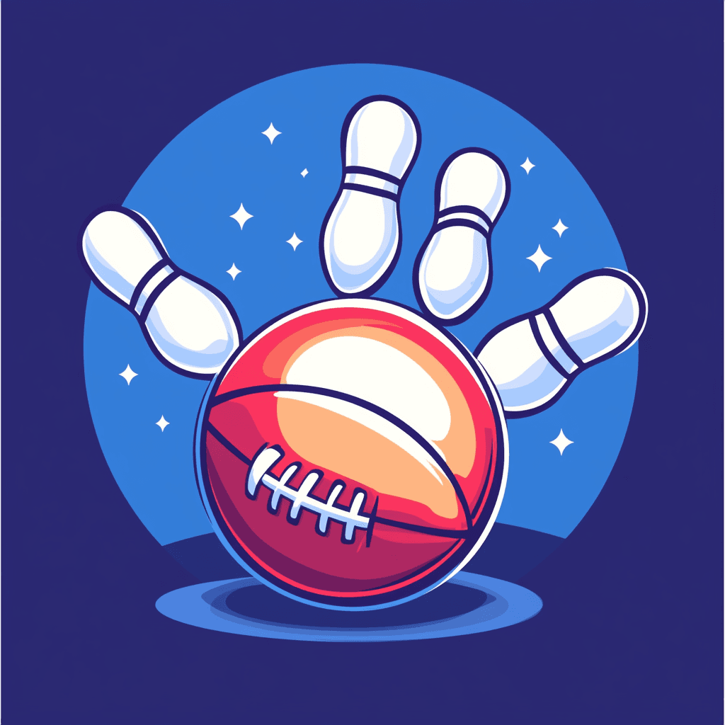 Bowling 005 original repeating artwork
