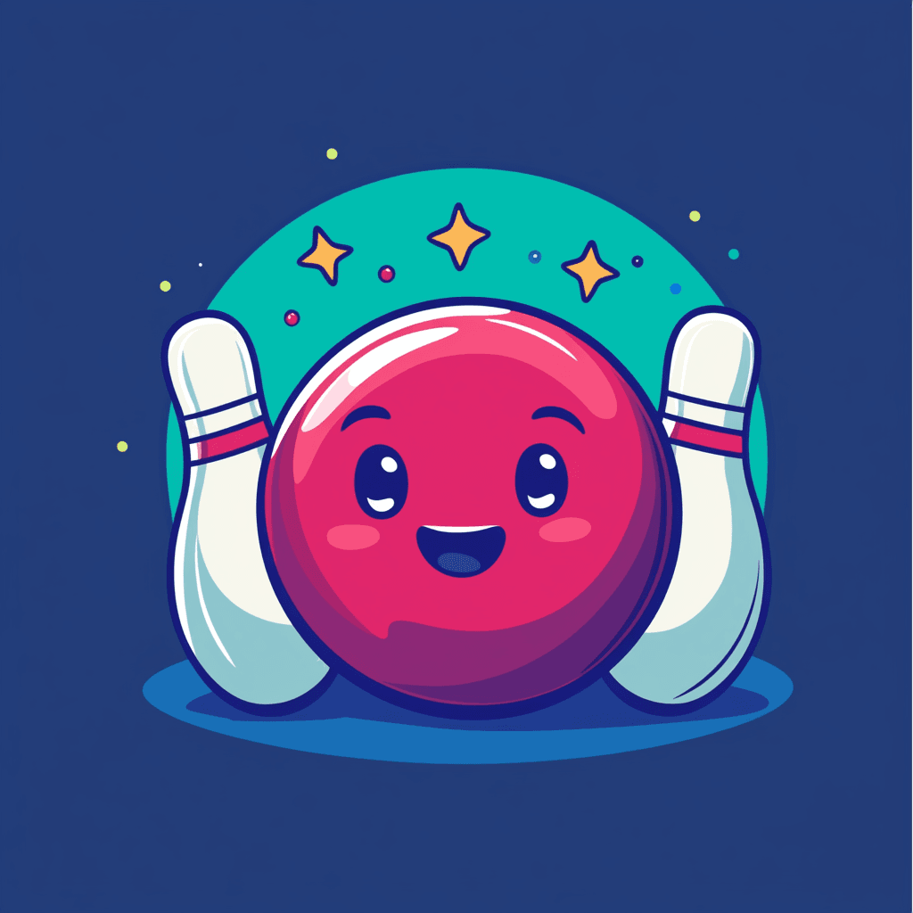 Bowling Roam original repeating artwork