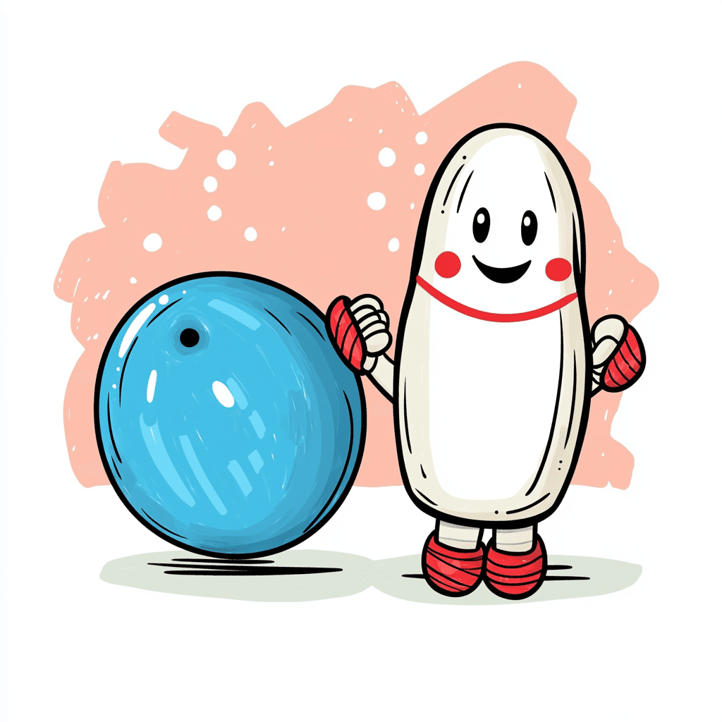 Bowling Rush original repeating artwork