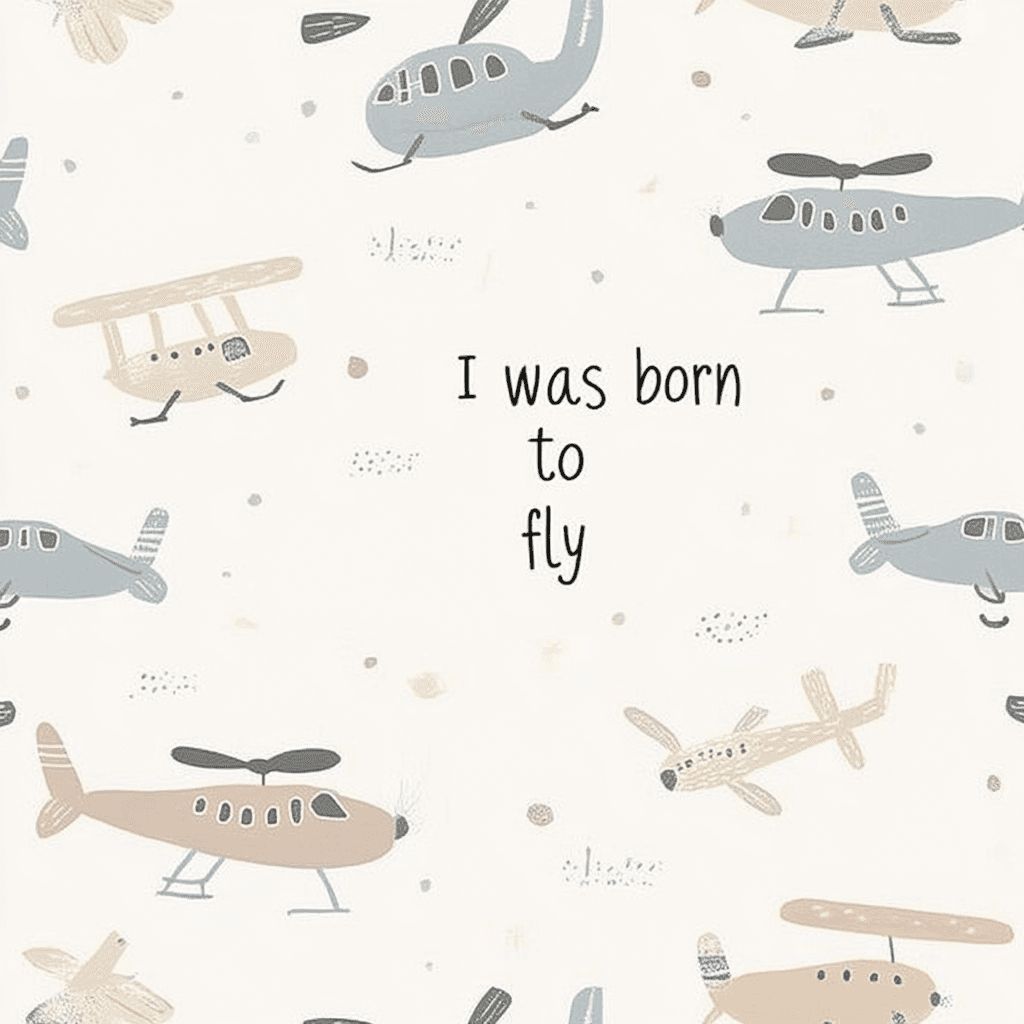 Airplane 167 original repeating artwork