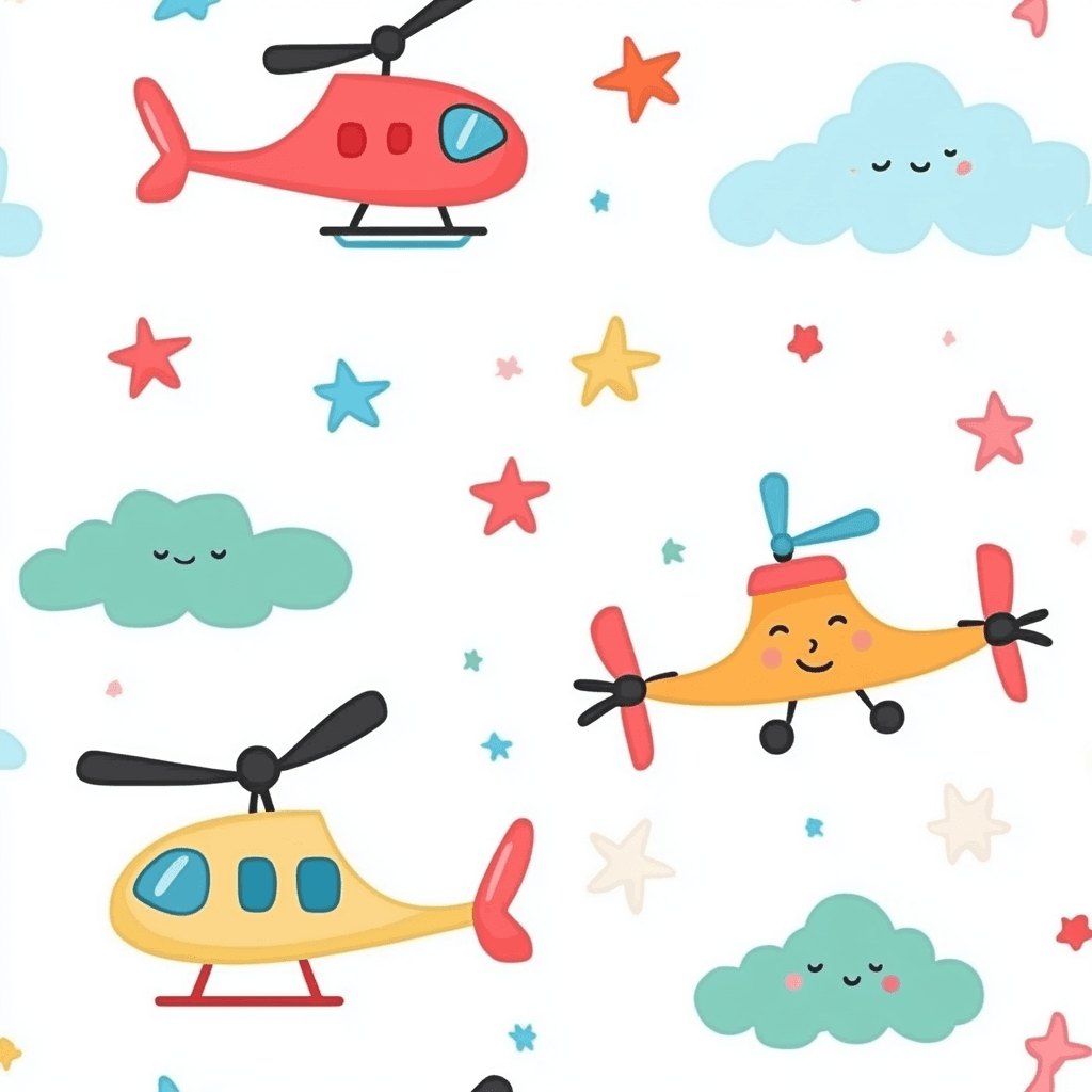 Airplane Festival original repeating artwork