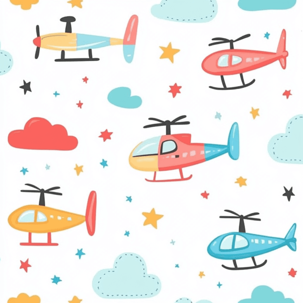 Airplane Prism original repeating artwork