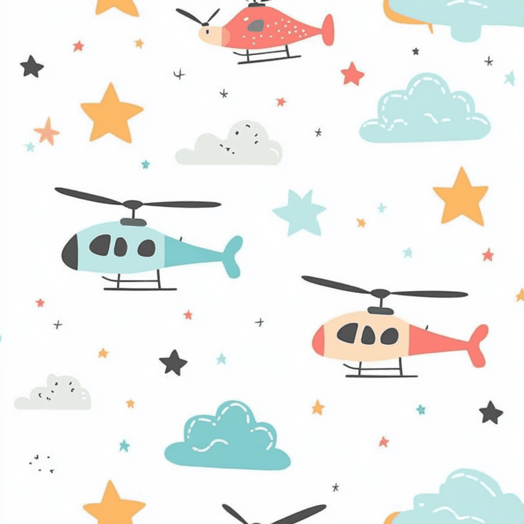 Airplane 191 original repeating artwork