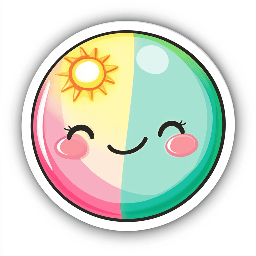 Cartoon Ball Pals original repeating artwork