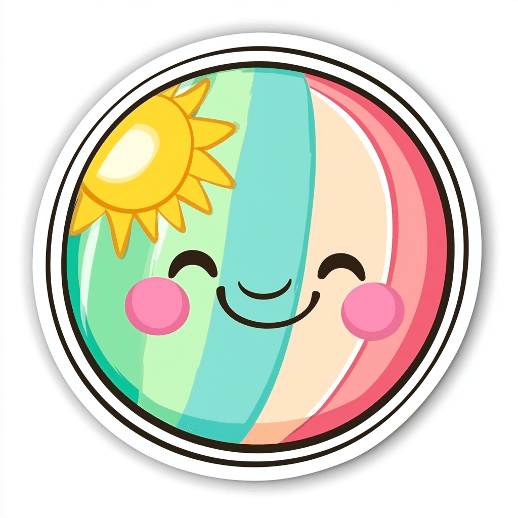 Cartoon Ball Rhythm original repeating artwork