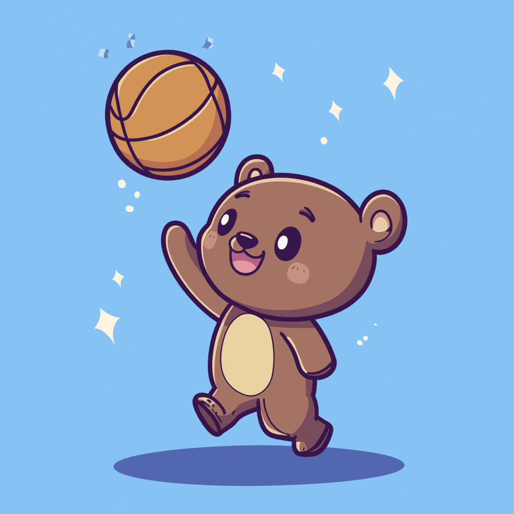 Cartoon Ball Tune original repeating artwork