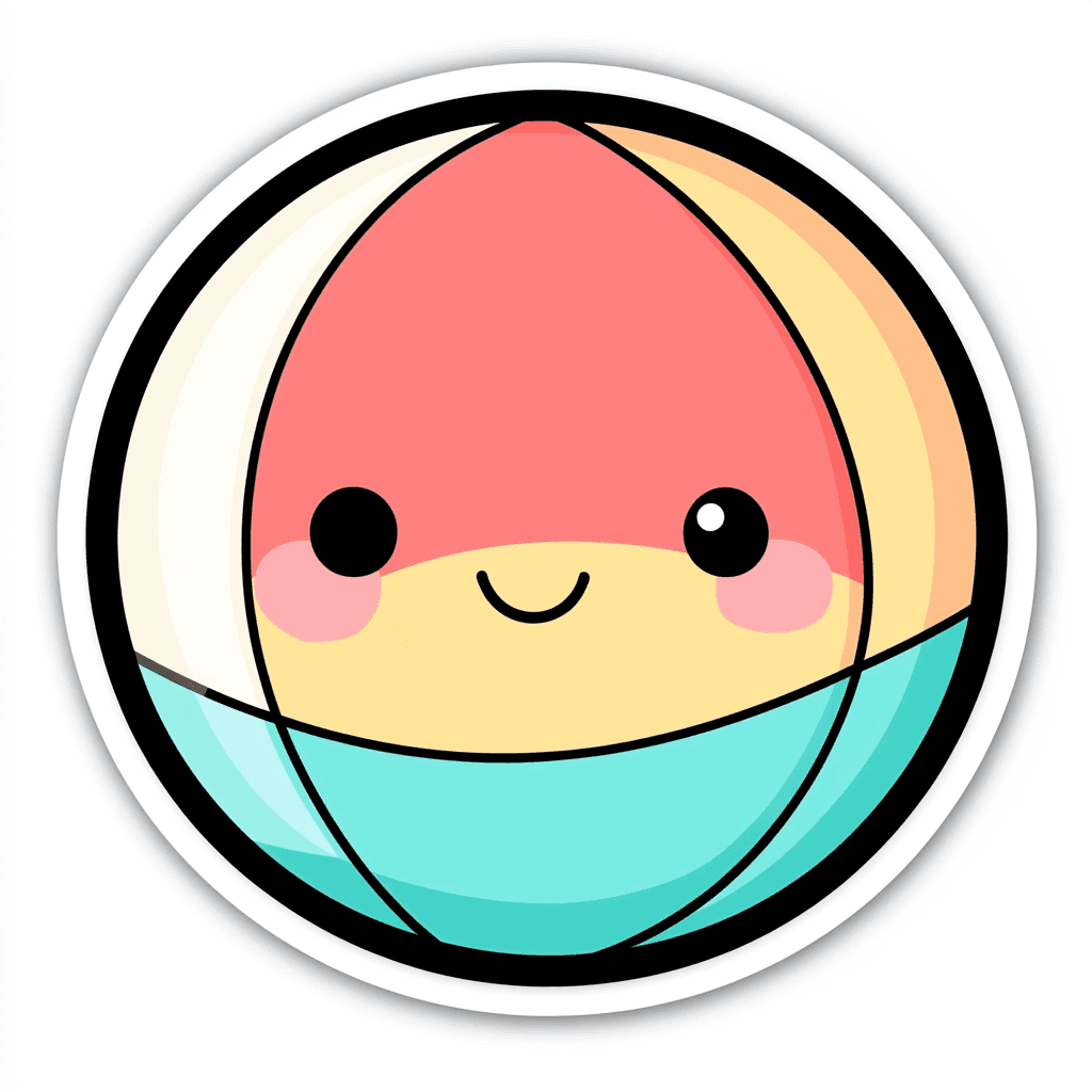 Cartoon Ball Echo original repeating artwork