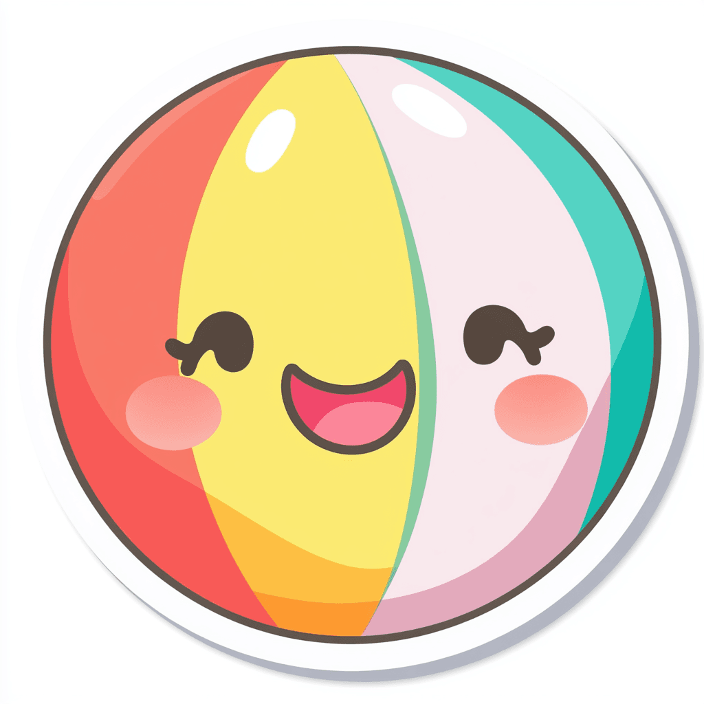Cartoon Ball Bop original repeating artwork