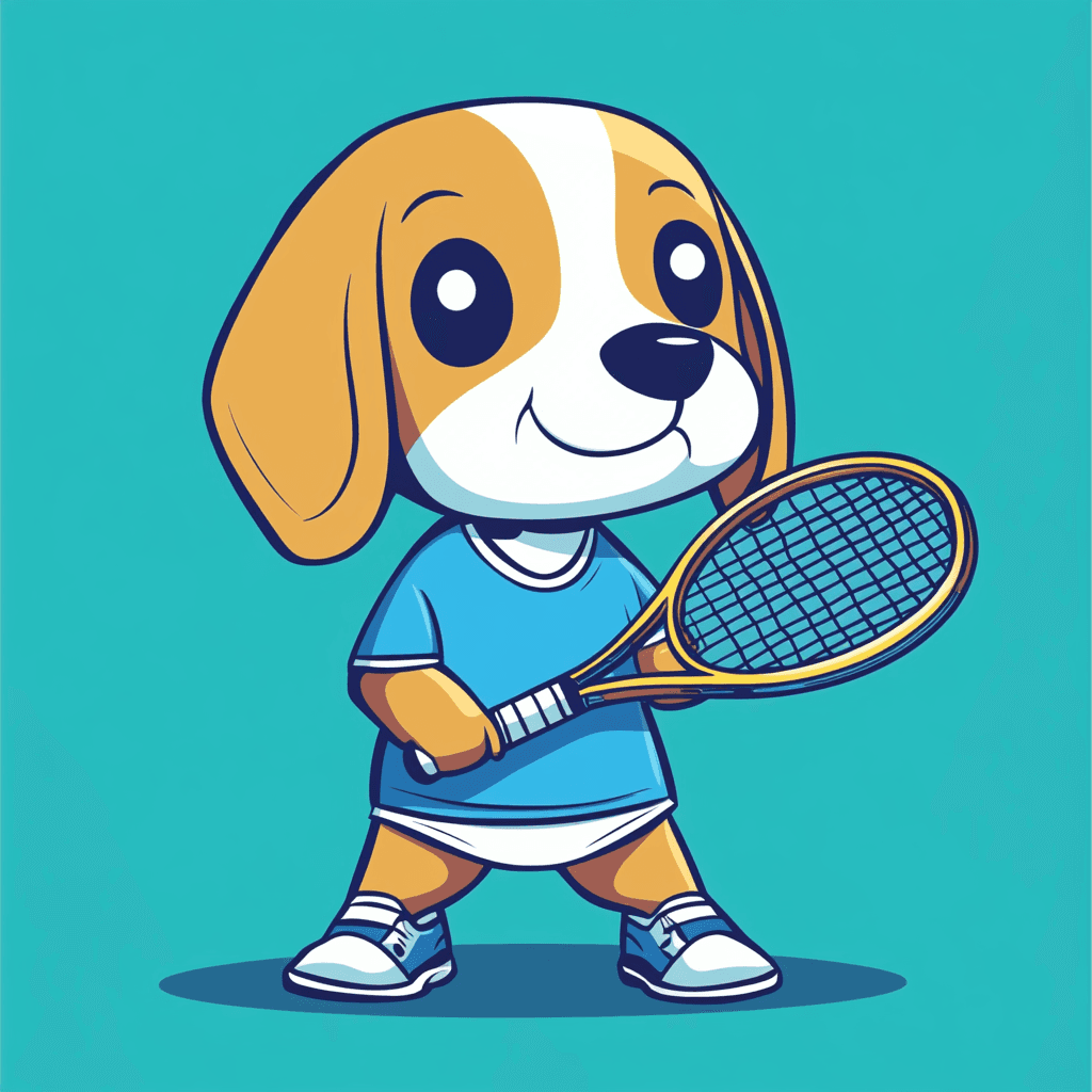 Tennis Collective original repeating artwork