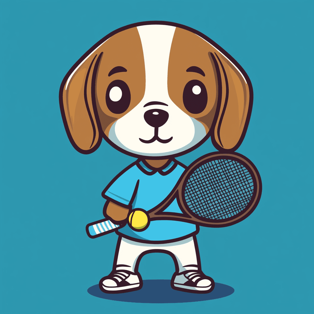 Tennis Tribe original repeating artwork