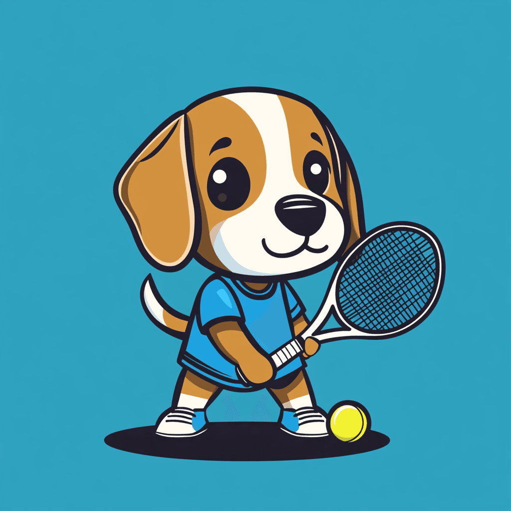Tennis 041 original repeating artwork