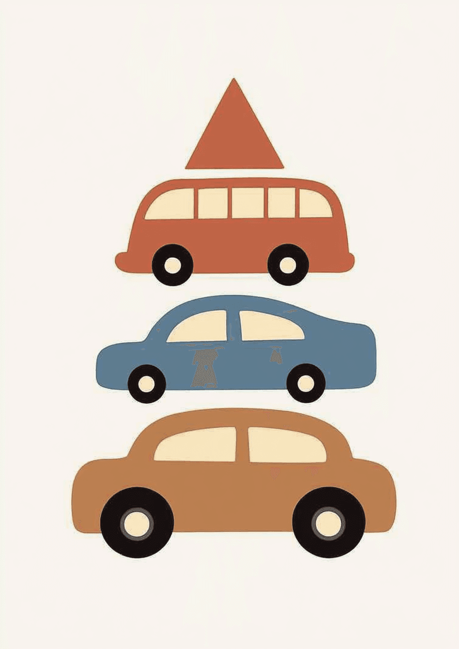 Car Uptown original repeating artwork