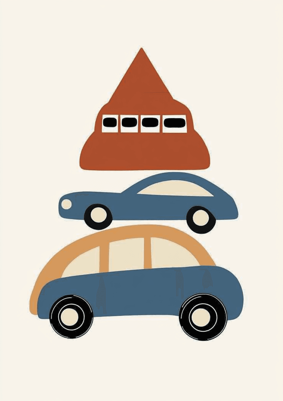 Car 834 original repeating artwork