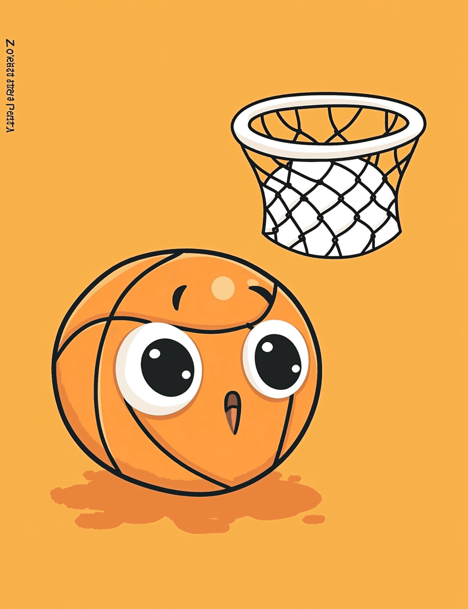 Basketball Winter original repeating artwork