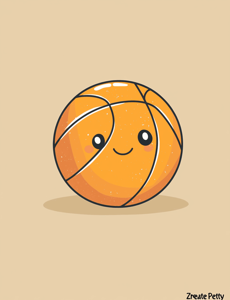 Basketball Sunrise original repeating artwork