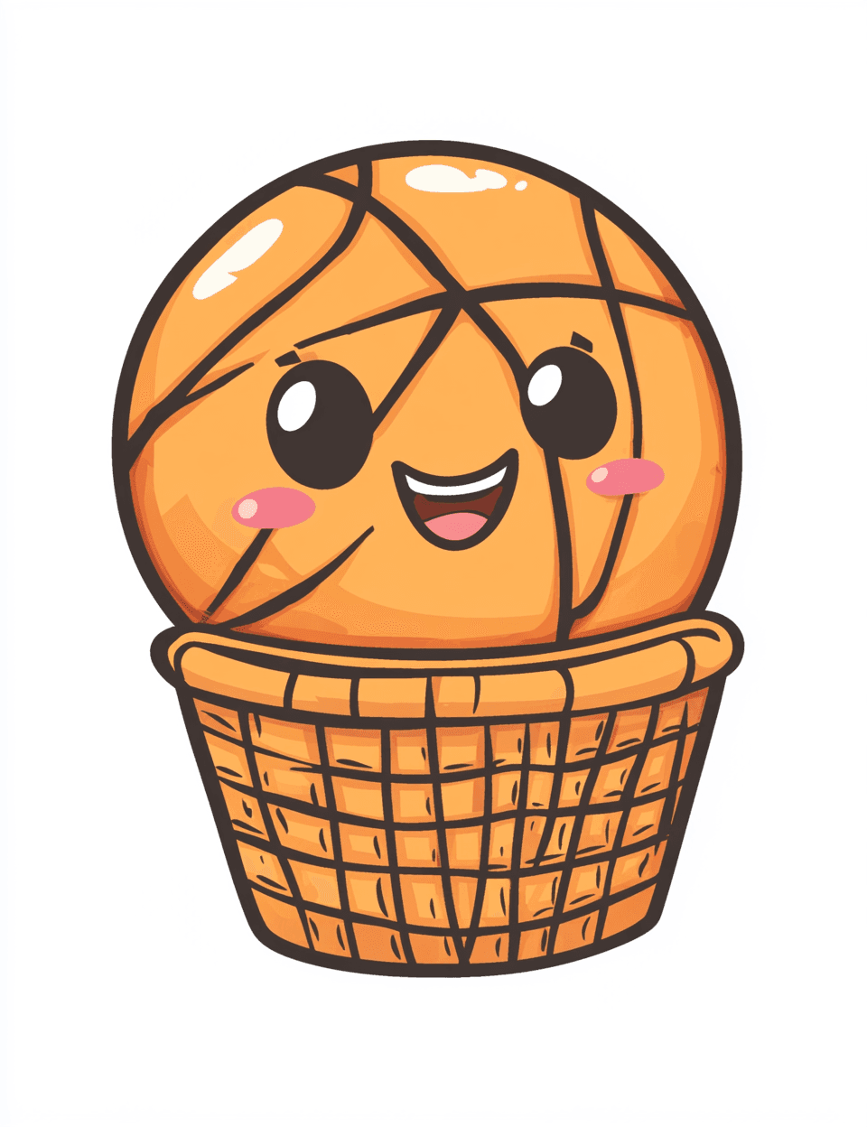 Basketball Loop original repeating artwork