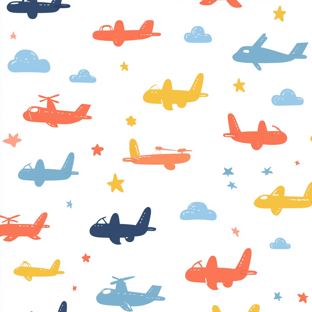 Airplane 385 original repeating artwork