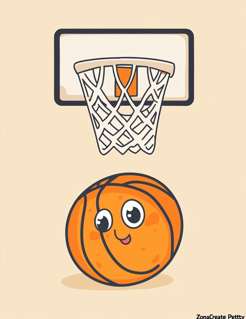 Basketball 037 original repeating artwork
