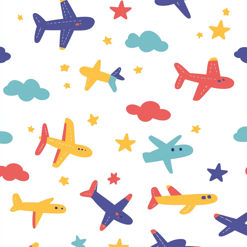 Airplane 006 original repeating artwork