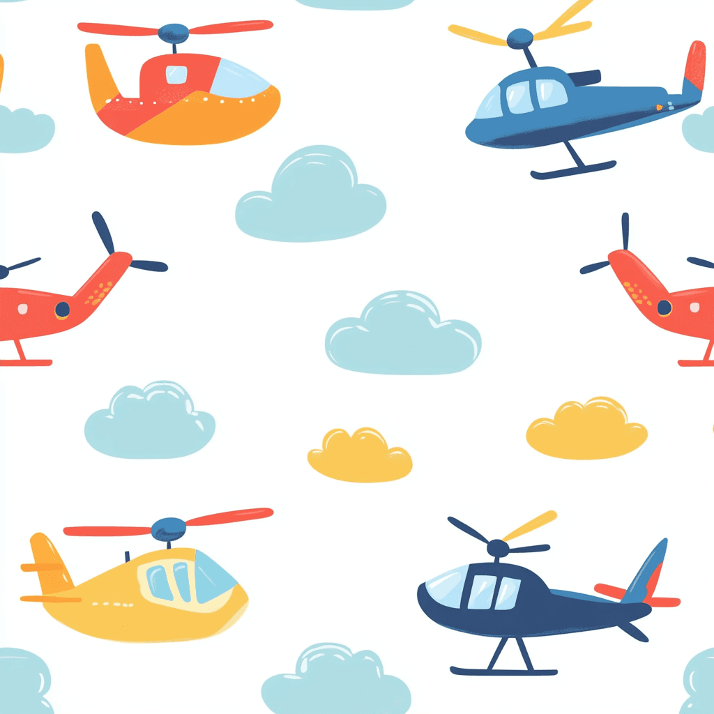Airplane 394 original repeating artwork