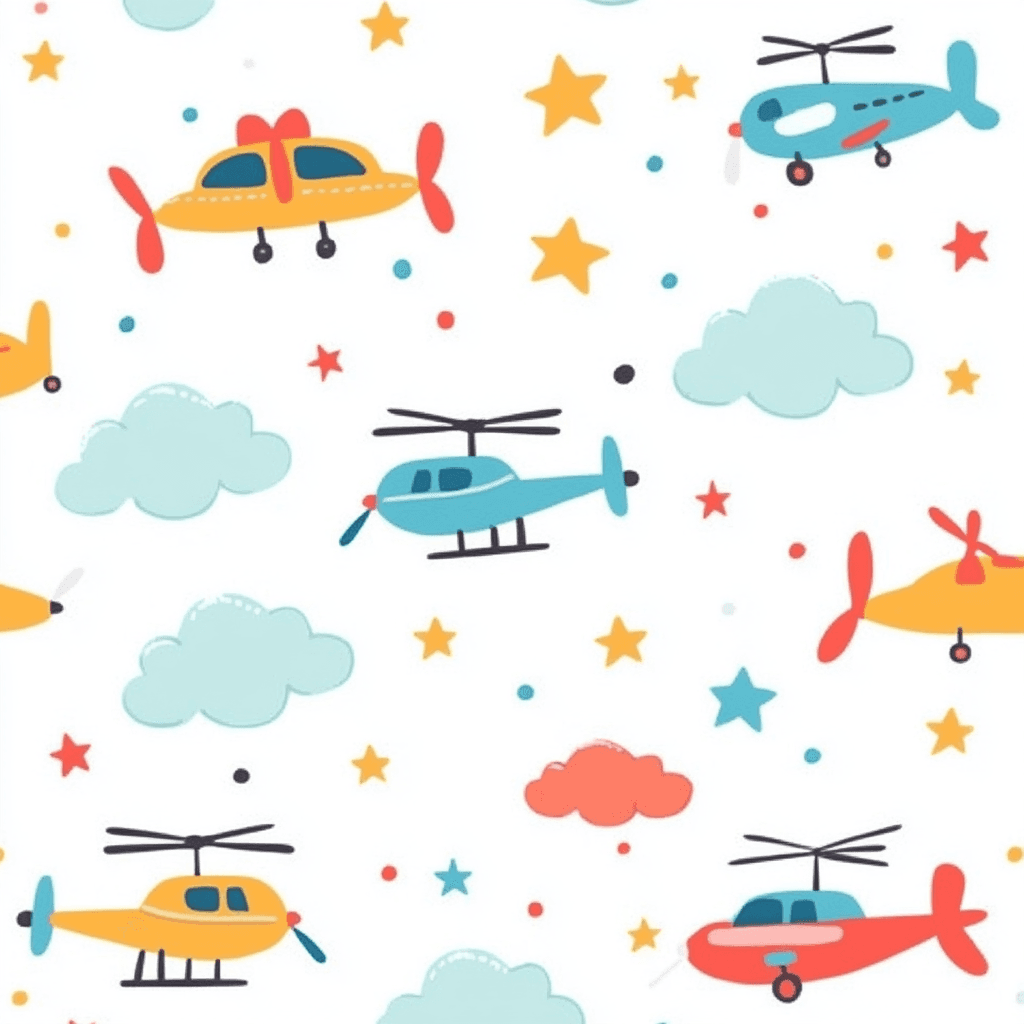 Airplane 350 original repeating artwork