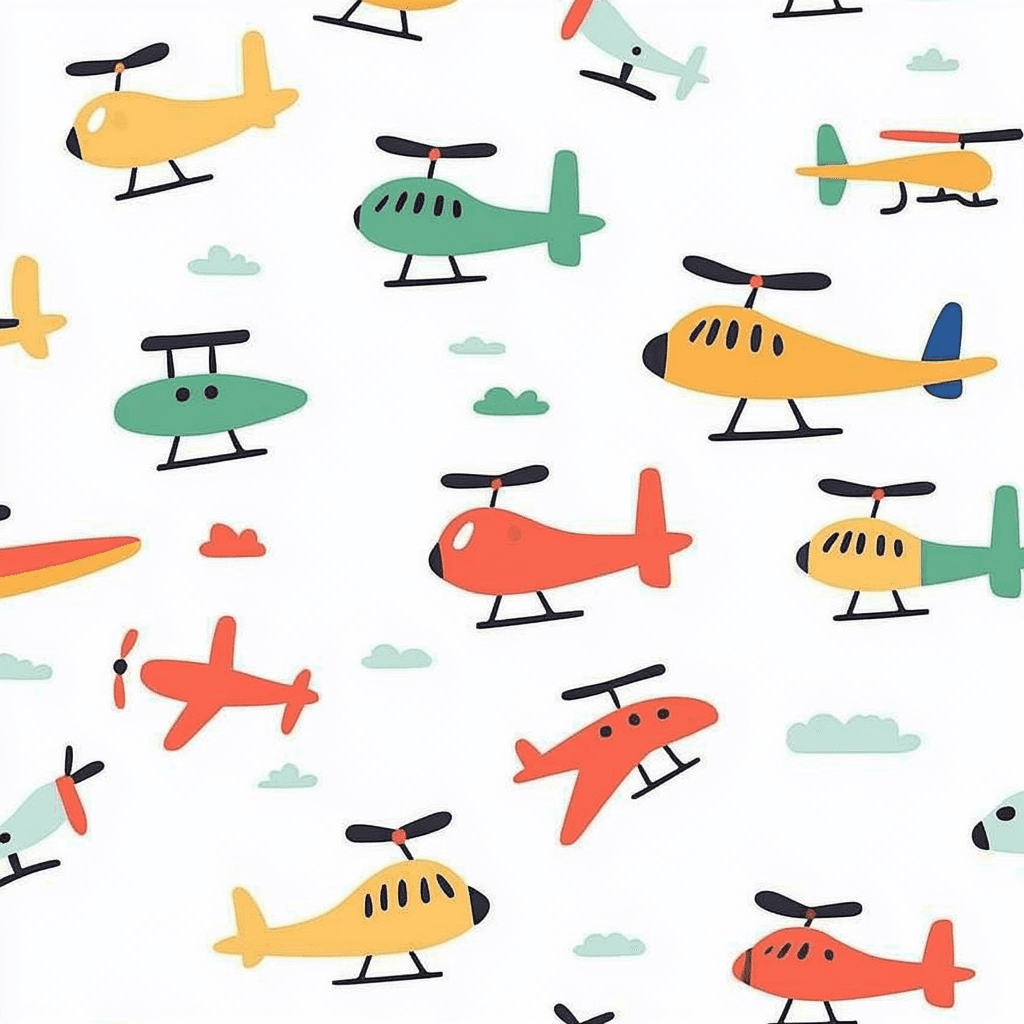 Airplane Fair original repeating artwork