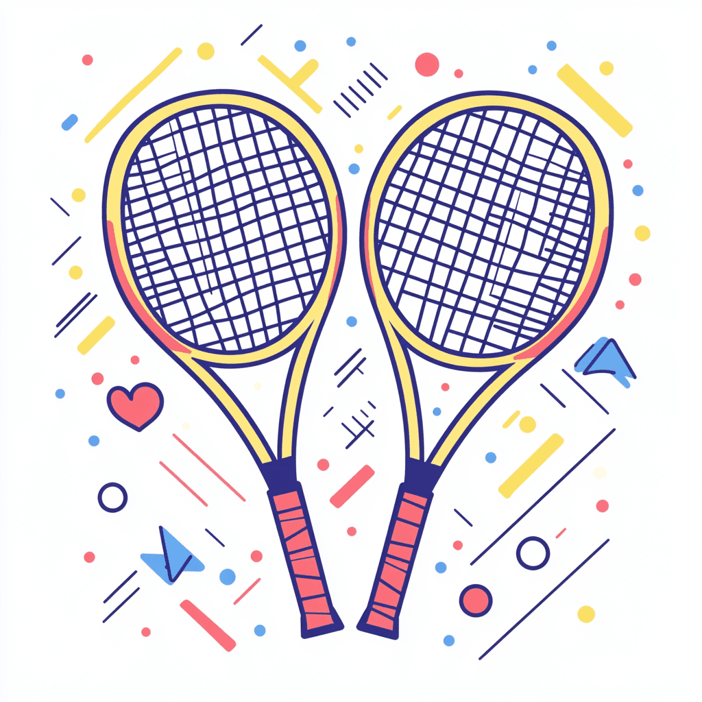 Tennis Glow original repeating artwork