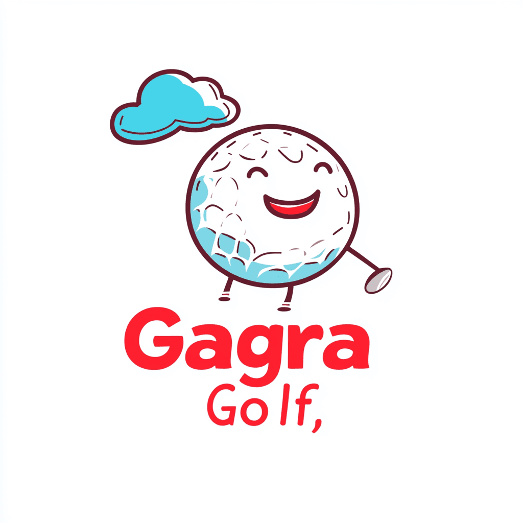 Cartoon Golf Pals original repeating artwork