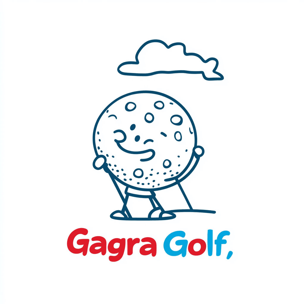 Cartoon Golf Squad original repeating artwork