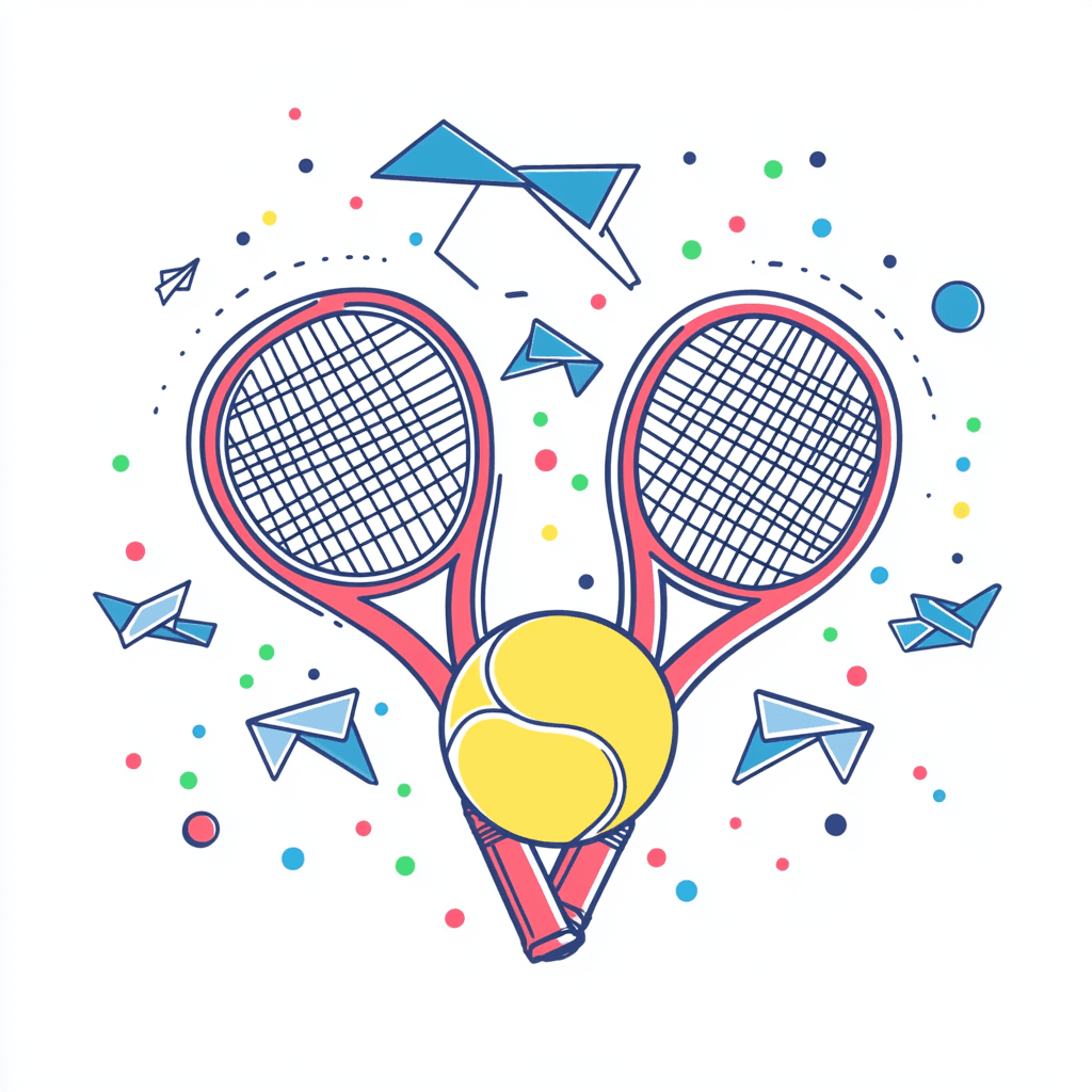 Tennis 109 original repeating artwork