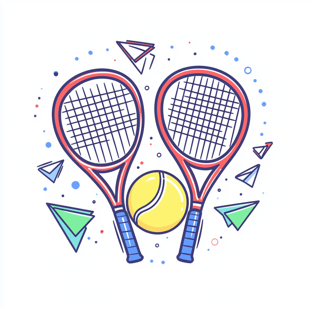 Tennis 242 original repeating artwork