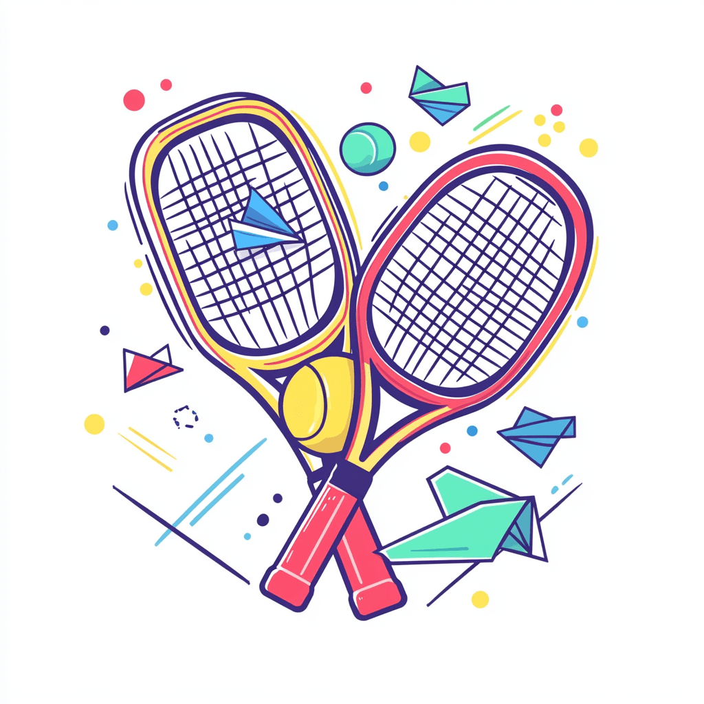 Tennis North original repeating artwork