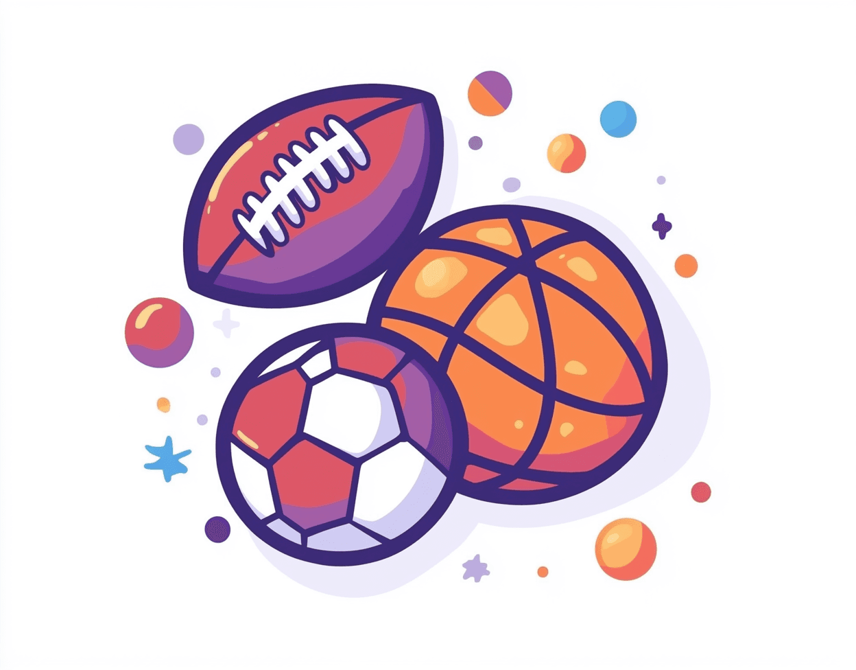 Ball Squad original repeating artwork