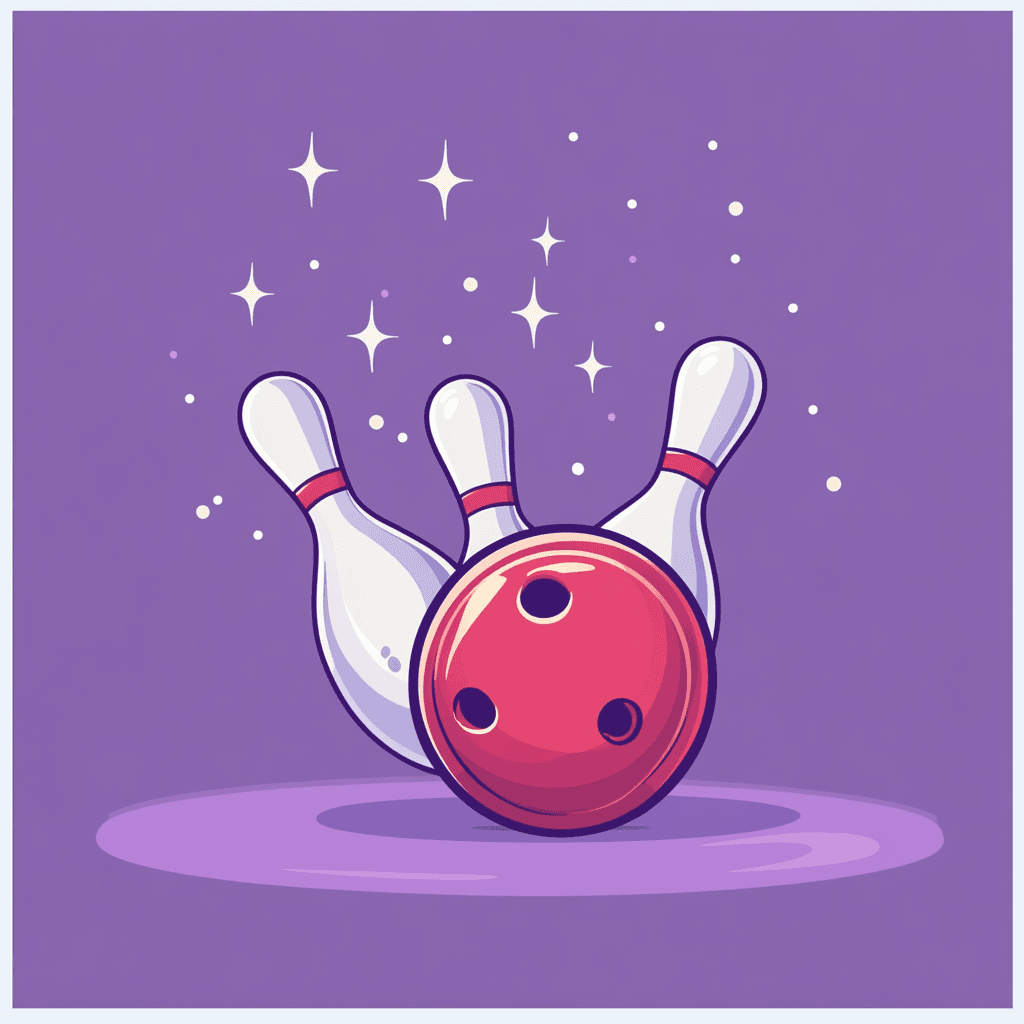 Bowling Pals original repeating artwork