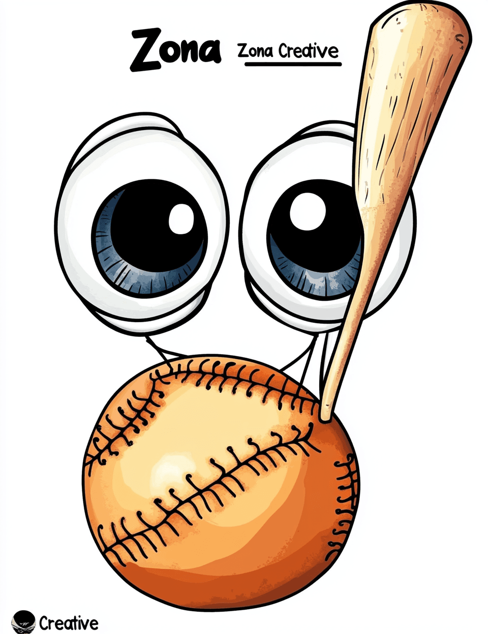 Baseball Tint original repeating artwork