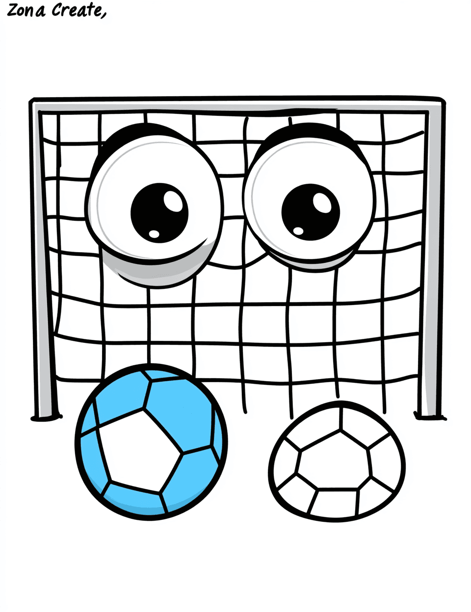 Cartoon Soccer 001 original repeating artwork