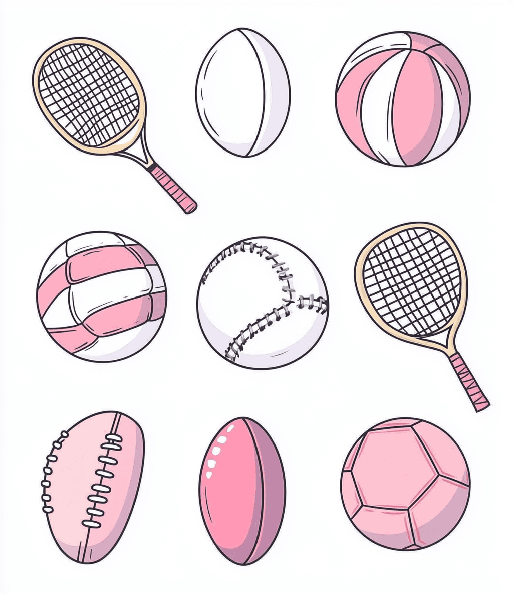 Sports Ball 002 original repeating artwork