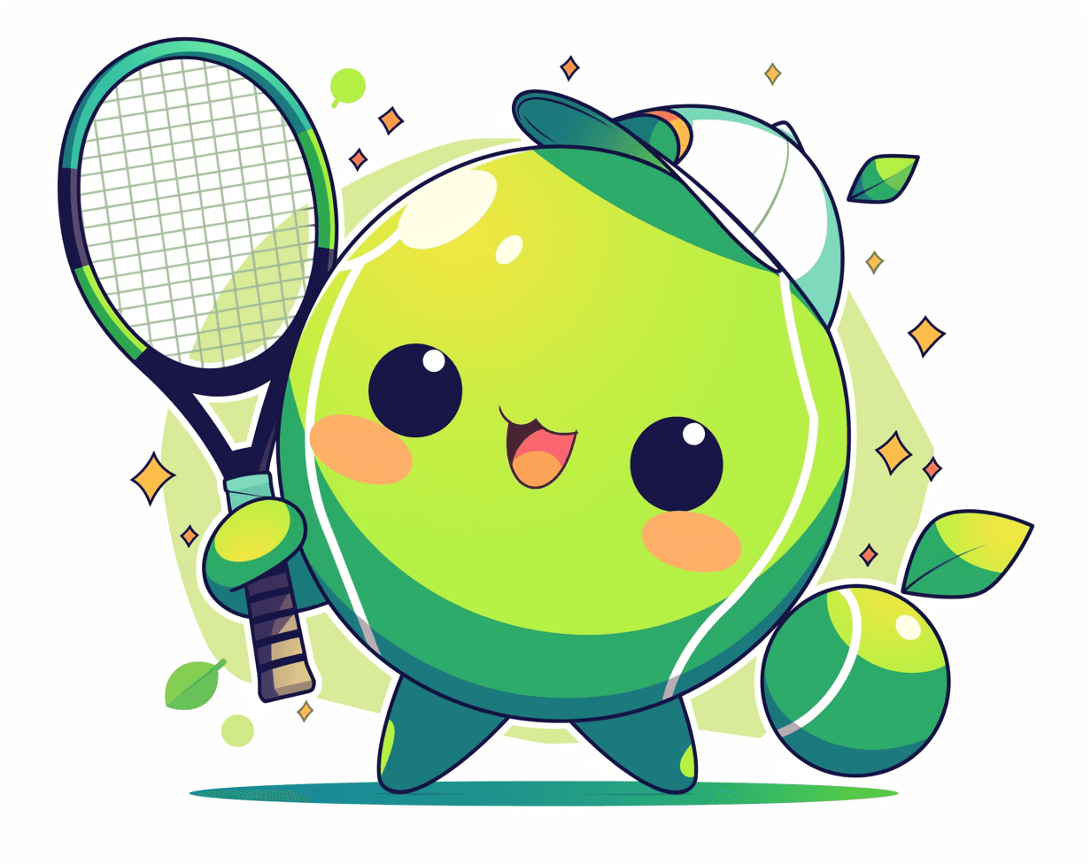 Tennis Run original repeating artwork