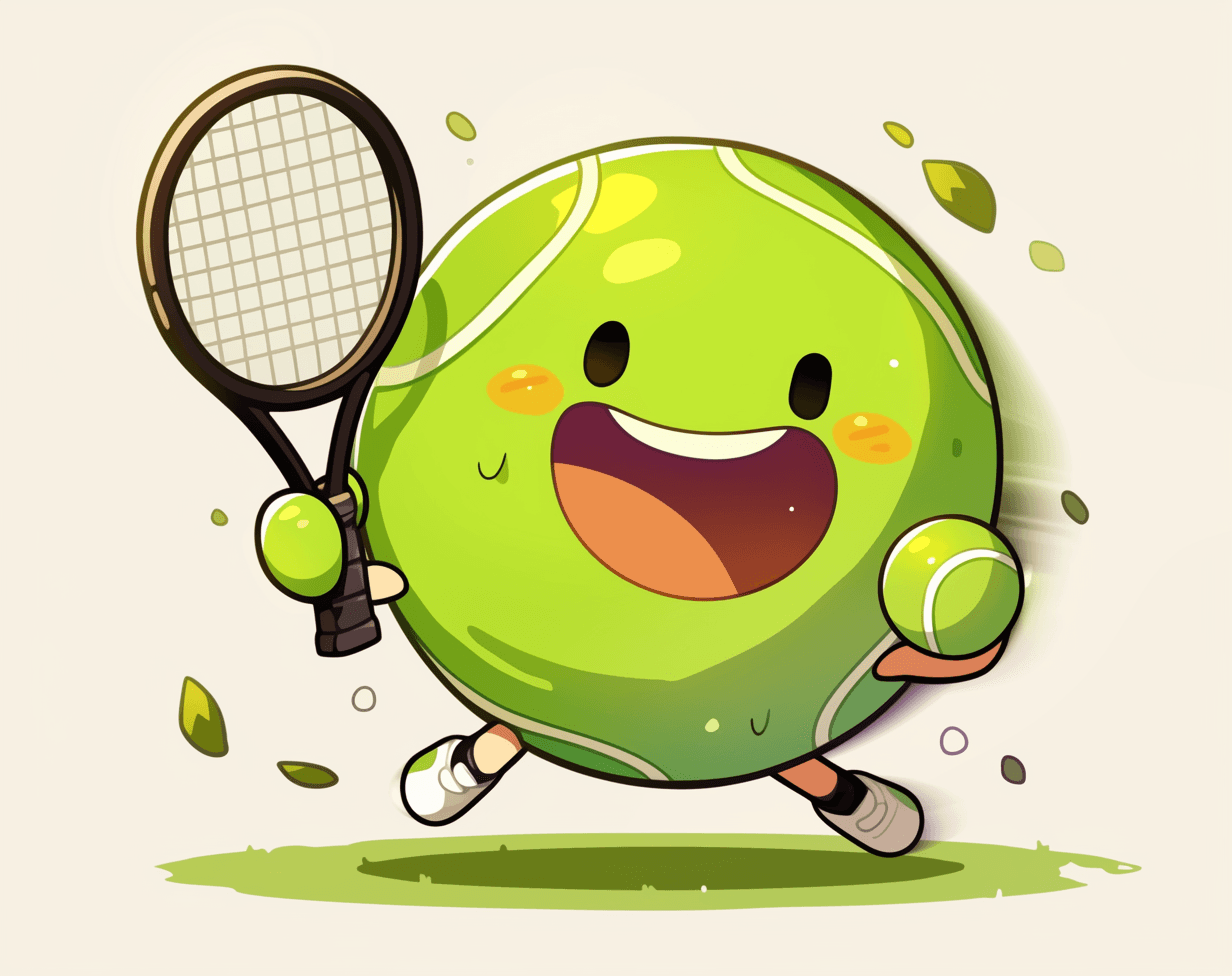Tennis Kick original repeating artwork
